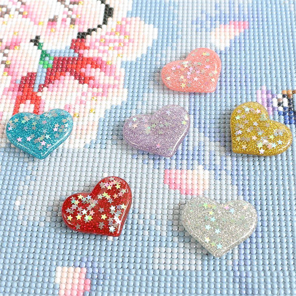 Многофункциональный инструмент для алмазной живописи, магнитная крышка, сердечник в форме сердца, держатель для алмазной живописи