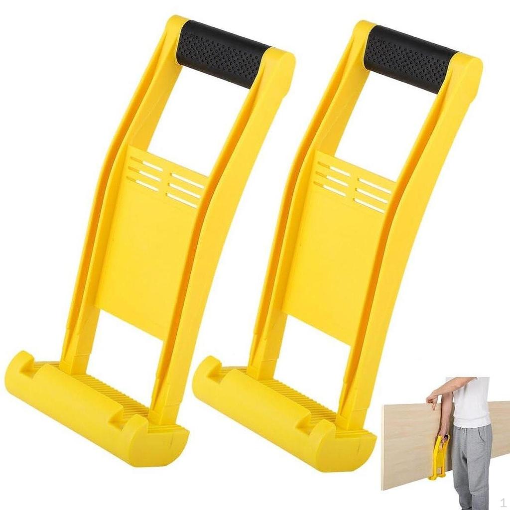 2x Plywood Lifting Tool Drywall Carriers Load 176lb Comfortable Grip Plasterboard Lifter