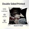 Anime Death Note Maple Design Cushion Cover Happy Autumn Harvest Decor Holiday Decorati Pillow Cover