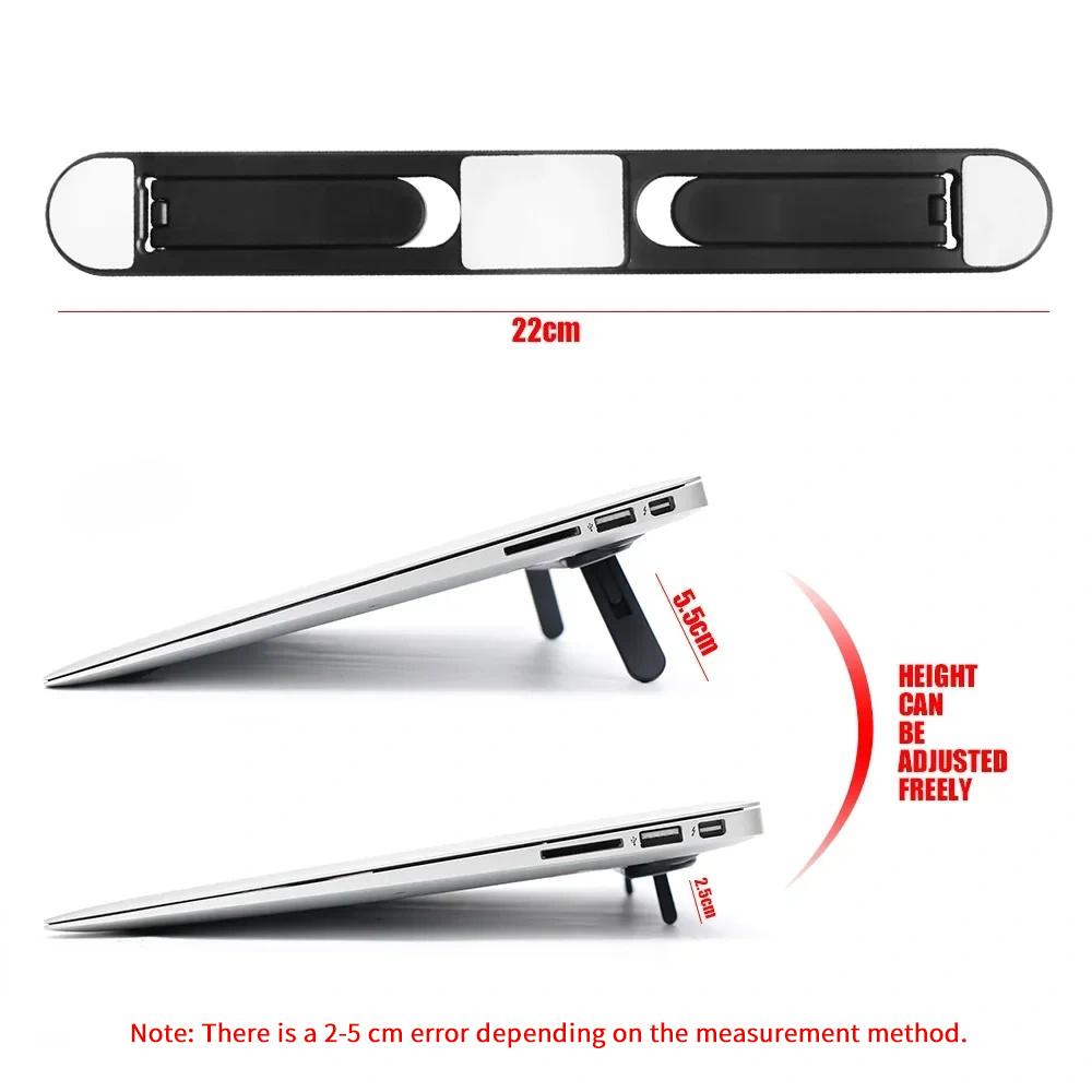 Universal Laptop Riser Stand for Macbook Pro 13 15 Air Lenovo Samsung Notebook Cooling Pad Invisible Laptop Bracket Stands
