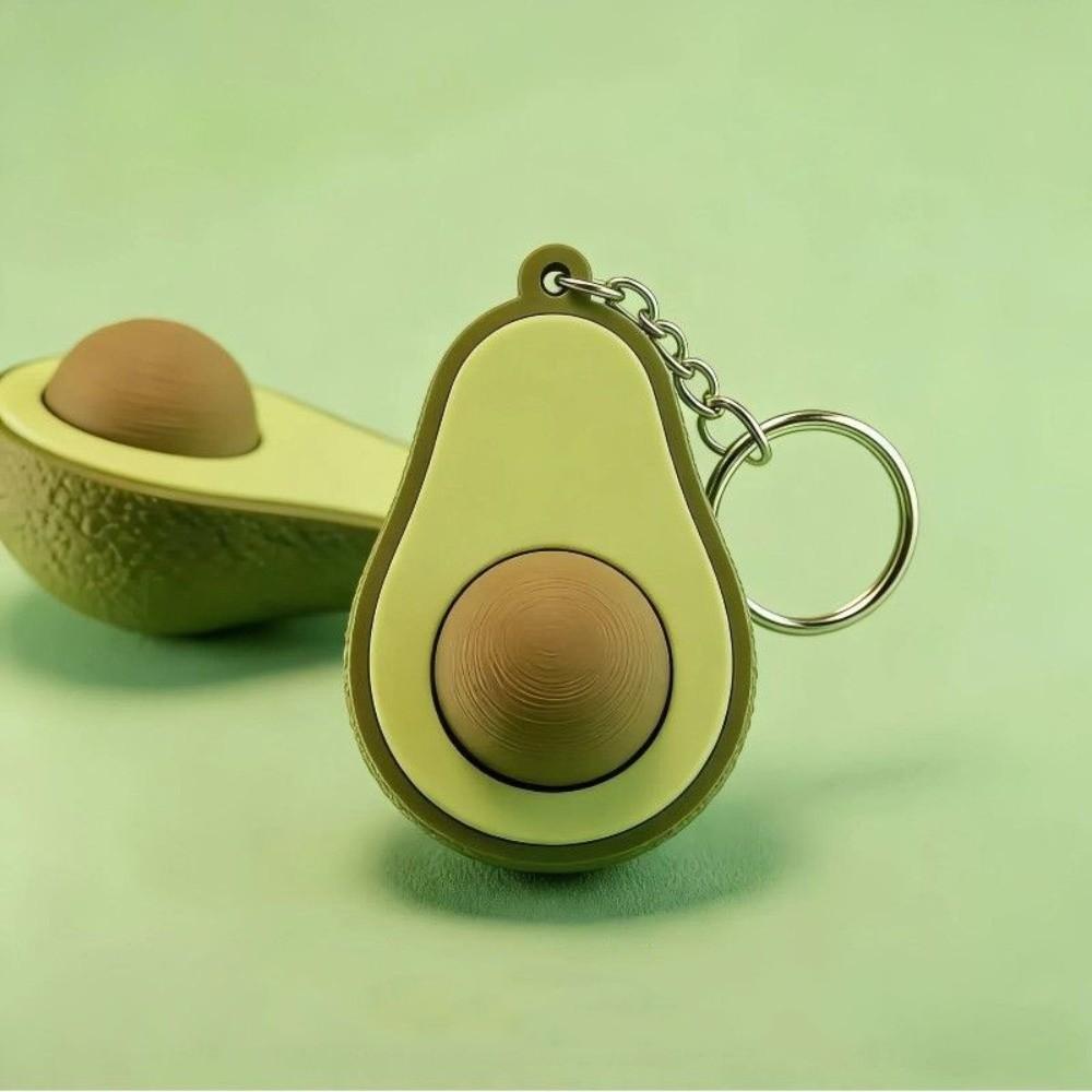Calming Sensory Avocado Clicker Keychain Funny Finger Button Pendant New Bag Pendant Teens Adult