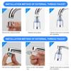 Faucet Water Purifier 360 Degree Rotating Faucet Filters Bubbler Mount Water Saving Anti-splash for Household Kitchen Bathroom