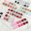 12 ячеек/коробка Мини бантики для дизайна ногтей 3D Милые конфетные цвета Шармы для ногтей Дизайны Сделай сам Смола Аксессуары для ногтей