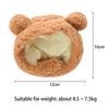 Cute Cosplay Costume Pet Accessories Cat Hat Headgear Short Plush Bear Puppy Cap