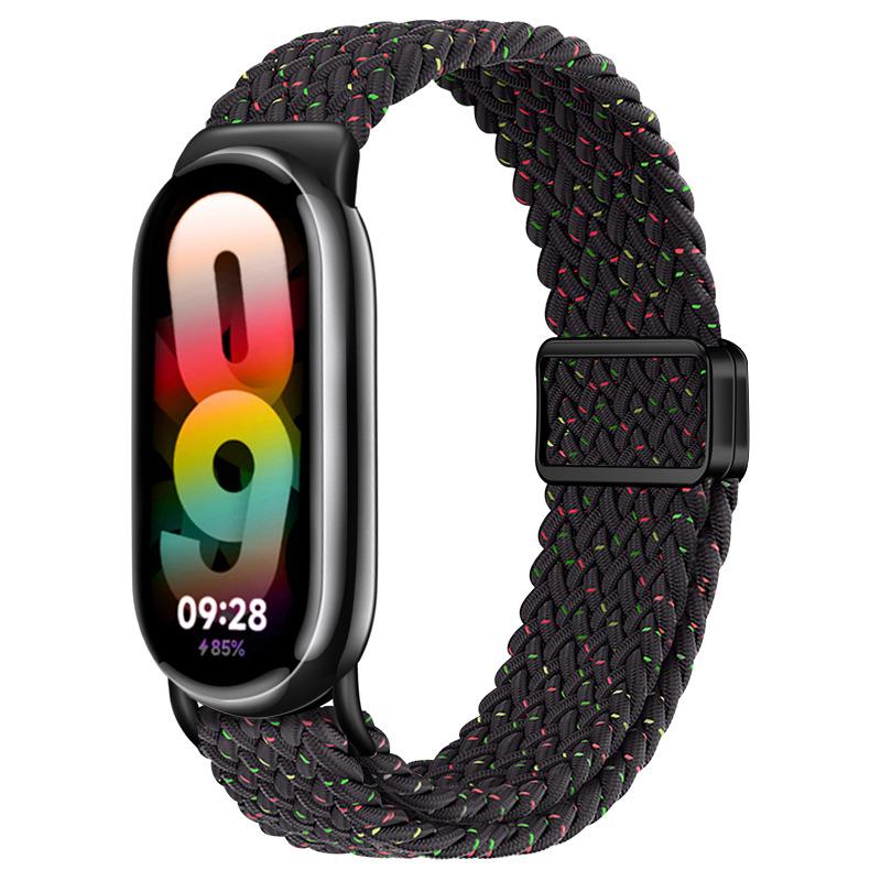 Ремешки для Xiaomi Mi Band 10 9 8 NFC Запасной ремень аксессуары магнитные Плетеный correa браслет Miband 9 Miband 8 Ремешок