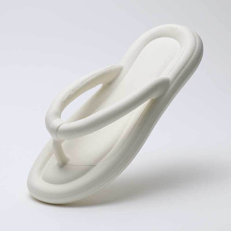 Летние мягкие шлепанцы в виде облаков, женская верхняя одежда, пляжные сандалии на плоской подошве с зажимом для ног, тапочки