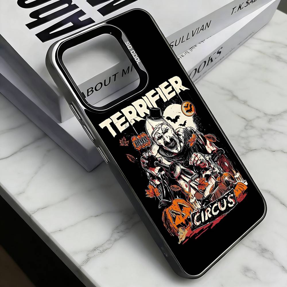 A-Art Клоун Чехол для телефона для iPhone 17,16,15,14,13,12,11 Plus,Pro Max,XS,Цветной Серебряный Позолоченный Внутренний Чехол