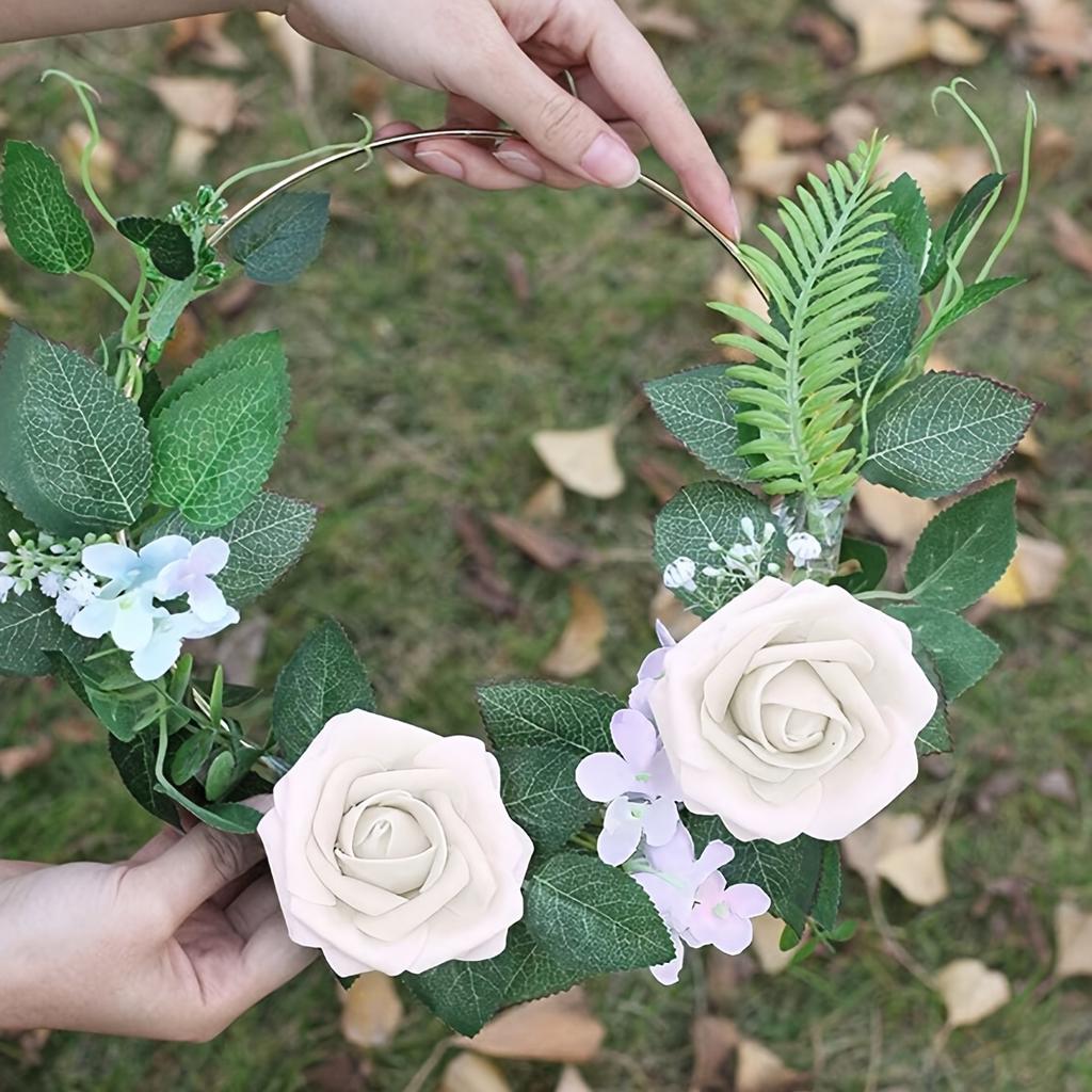 25pcs Artificial Flowers, Fake Flowers Roses W/stem For DIY Wedding Bouquets Centerpieces Arrangements Party Home Decorations