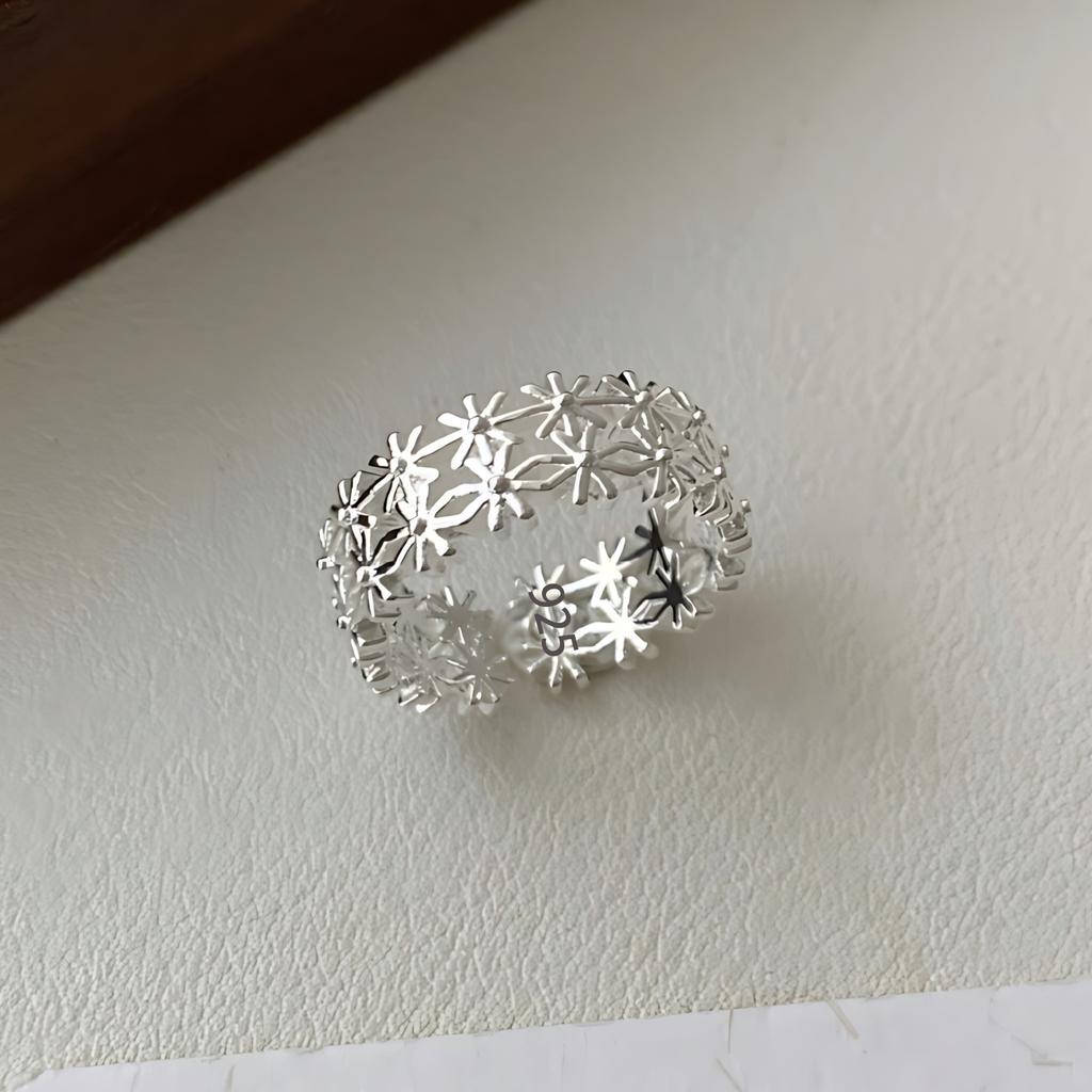 Sam Panda Кольца 925 пробы для женщин Простые Геометрические Ручной работы Неправильные Ретро Кольцо Золотой Циркон Аллергия Для Подарка на День Рождения