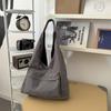 Модная Повседневная Канвасная Сумка-Тоут Женская Трендовая Марка Большая Вместимость Подмышечная Сумка Дорожная Сумка на Плечо Мужская