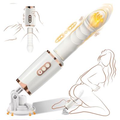 Мужские и женские анальные игрушки для точки G, дилдо-машины с вращающимся переключателем, 7 режимов вибрации, интеллектуальные большие присоски с подогревом, анальные игрушки