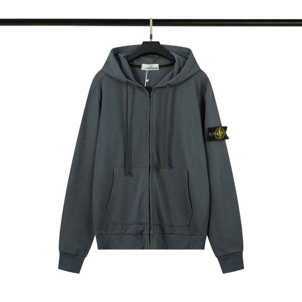 STONE Классический унисекс худи-кардиган на молнии