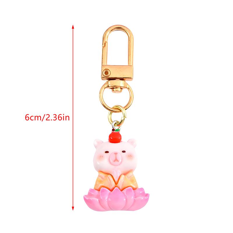 Мультфильм Будда Щенок Сидящий Лотос Сиденье Животное Брелок Милый Медведь Маленькая Свинья Кукла Сумка Подвески Брелок Украшения Подарок На День Рождения