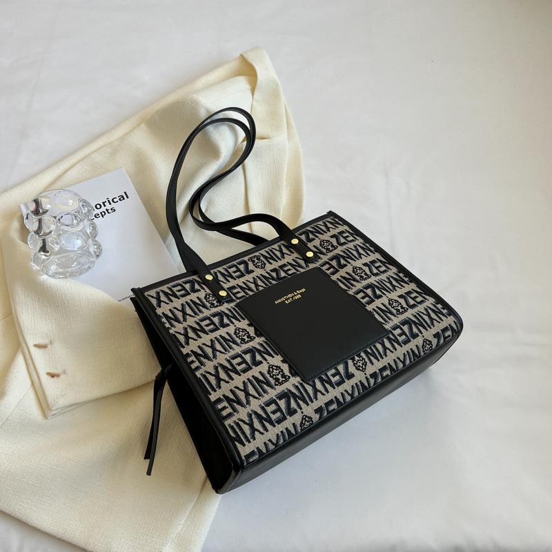 Популярные сумки большой вместимости, женские высококачественные холщовые сумки для поездок на работу, подмышечные сумки, модные сумки-тоут