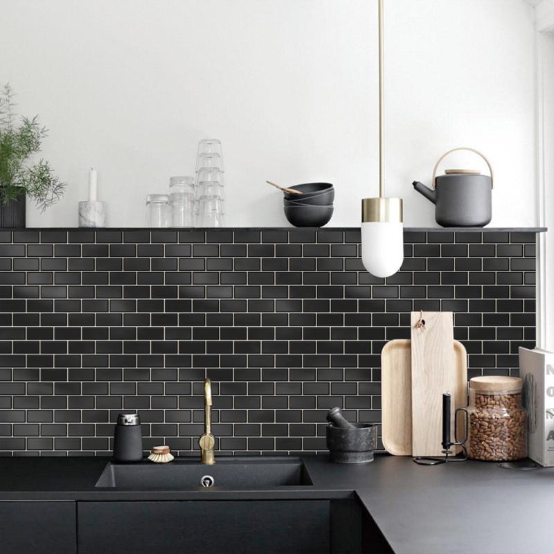 10 шт. 3D наклейки на плитку самоклеящиеся водонепроницаемые наклейки на стену кухня ванная комната украшение для дома