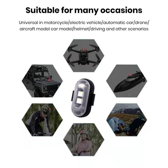 Светодиодный стробоскоп для дрона с дистанционным управлением, несколько режимов, изменение цвета, предотвращение столкновений, мини