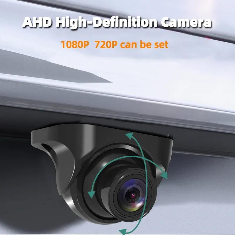 Камера заднего вида с ночным видением для парковки автомобиля, комплект, простая установка, 5-дюймовый дисплей, AHD HD монитор с изображением сзади и сбоку