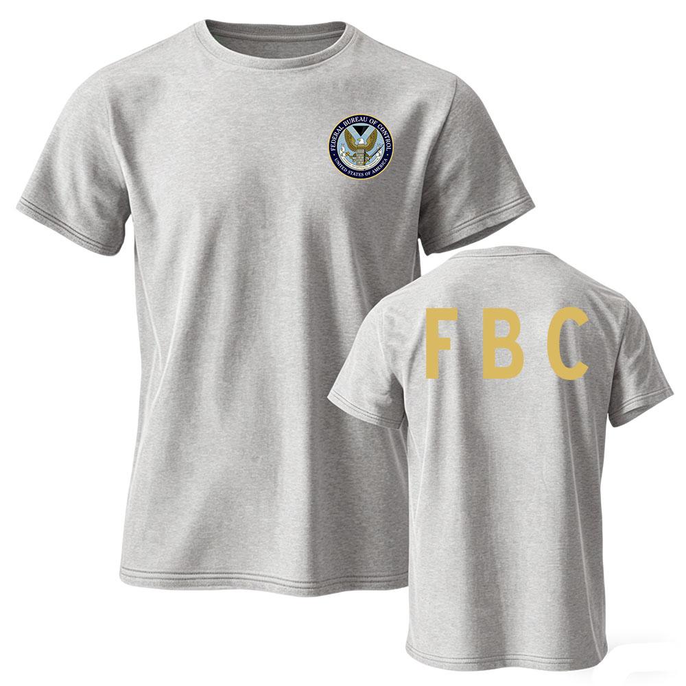 Federal Bureau of Control Tee FBC Graphic Print T-shirt Unisex Streetwear Short Sleeve Cotton Soft Tshirts Men Women Tops