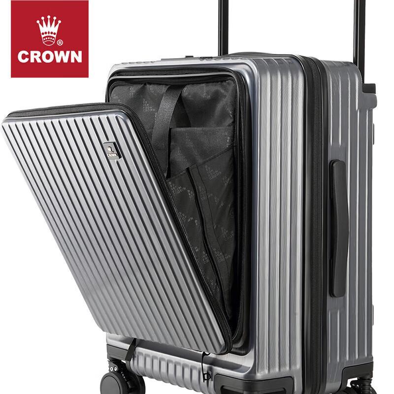 CROWN C-F6001H Expandable Carry-on Suitcase