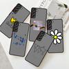 Матовый чехол с изображением цветов и сердца для Samsung Galaxy S22 S20 S21 FE S10 S9 Plus S8 Capa Note 20 Ultra 10 Lite Phone Fundas