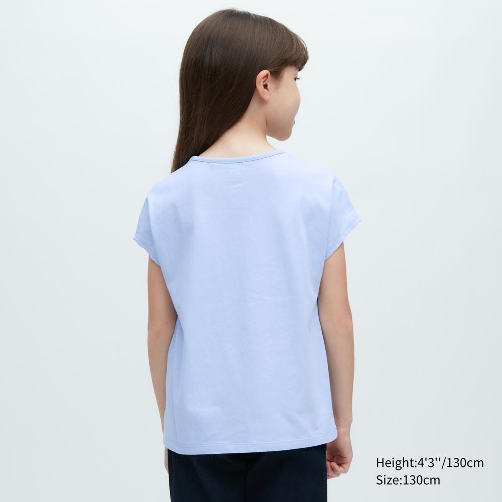 Uniqlo GIRLS Disney UT Графическая футболка с коротким рукавом A