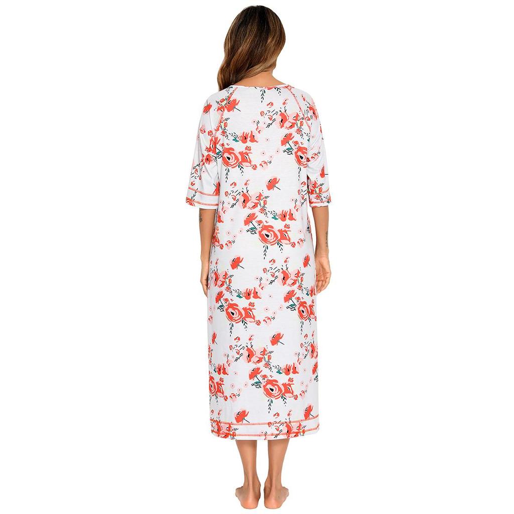 Bright Deer Женский халат для беременных на молнии с длинным рукавом 3/4, халат для родов в больнице, ночные рубашки для кормления, домашний халат, шезлонг, одежда для сна