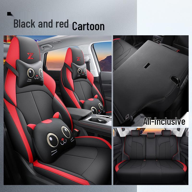 2022 Changan Oshan Z6 Full Coverage Cartoon Seat Cover & Cushion - Blue Whale Design, Four Seasons