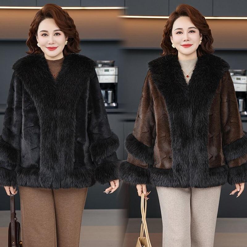Women's Clothing Winter Placket Mink Short Fur Jacket Fur Thin Autumn and Winter Warm