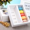 10Pcs 45422 Macaron Drawer Container Clear Window Dessert Cookie Cake Packing