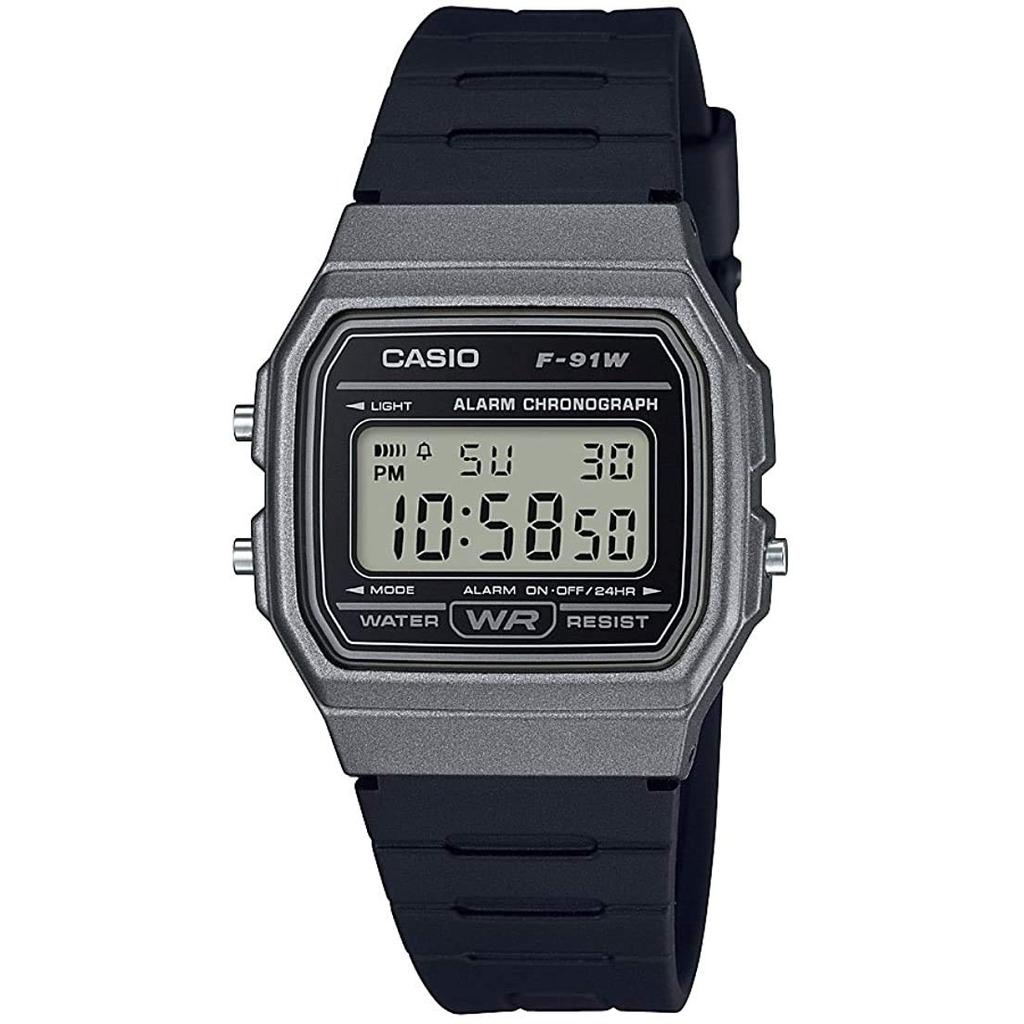 Casio Unisex Quartz Watch F-91WM-1B Metallic Grey Cheap Casio [Parallel Import]