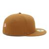 NEW ERA 59FIFTY Heart Under Visor LA Dodgers Fitted Cap ONSPOTZ Exclusive Toasted Peanuts Grey Brim MLB Baseball Hat 7 5/8