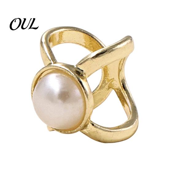 Gift for Her Metal Pearl Scarf Ring, Exquisite Buckle Clip Women, Decorative Knot Holder Pin, Fashion Scarves Ring Slide Silk And Shawls Clothing