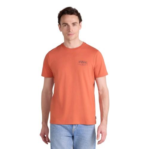 Animal Mens Jacob Back Print Logo T-Shirt