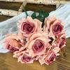 Multicolor Artificial Rose Flower DIY Accessories Faux Flower  Party Supplies