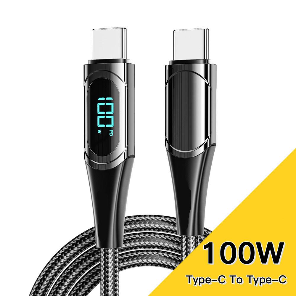 Type C To Type C 100W PD Fast Charging Cable Display Cable 1m