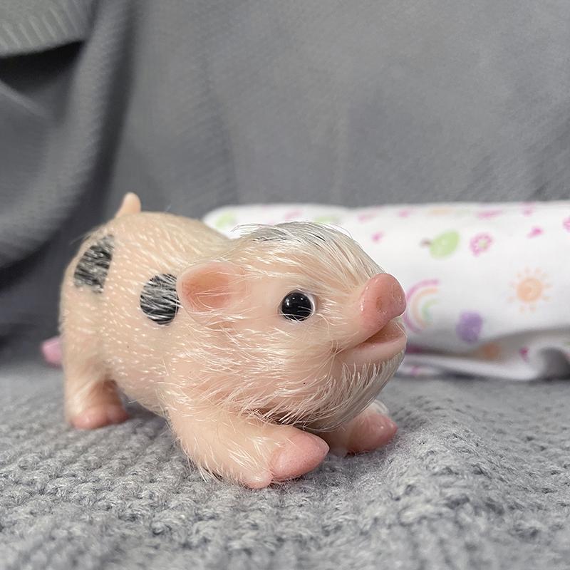 Силиконовые куклы-поросята всего тела, реалистичные милые мини-поросята-реборн, новорожденный улыбающийся поросенок, Bebe Reborn, куклы, детские игрушки, подарки