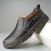 Fashion Casual Genuine Leather Men Shoes Soft Sole Designer Business Slip On Comfortable Driving Shoes Plus Size 38-48