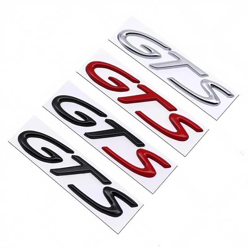 3D ABS Metal GTS GHSZDE Car Stickers English Letter Car rear Emblem Fender Side Rear Tail Trunk Badge Decal Accessories