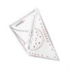 2x Triangle Ruler Square Protractor for Geometry Lightweight Measuring Layout