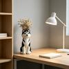 Ручная работа Забавный Ваза для Собаки Причудливая Собака Ваза для Цветов Изящная Скульптура Щенка Декоративная Ваза для Стола Полки Бохо Домашний Декор Подарки для Любителей Собак