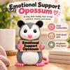 Коллекционная фигурка опоссума, Фигурка для эмоциональной поддержки, Статуэтка, напечатанная на 3D-принтере, Статуэтка-скульптура животного для украшения рабочего стола дома и в офисе