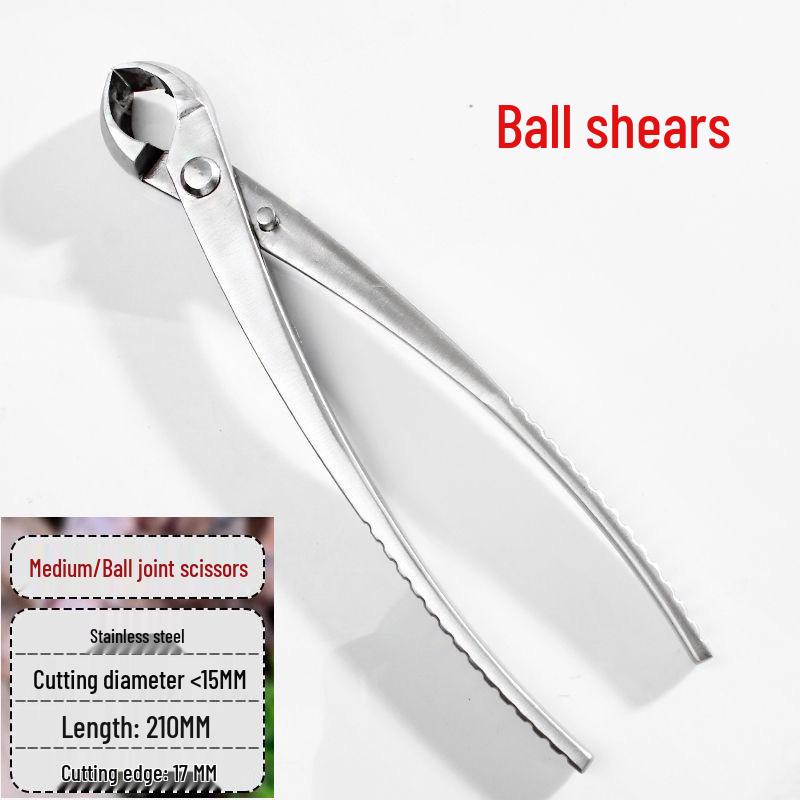 Bonsai Shaping Tools: Round & Oblique Mouth Shears, Ball Joint Pliers, Gardening Flower Pruners, Tree Burl Pruners.