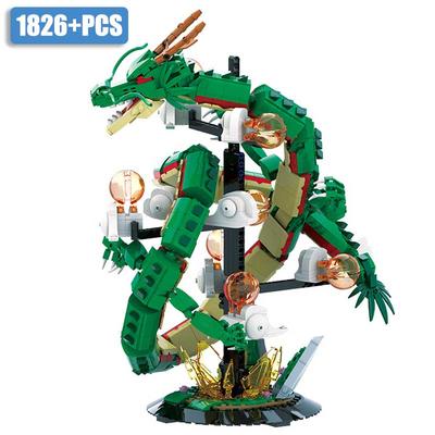 MOC 1826 шт. Дракон Персонаж японского аниме Кирпичная модель Шары Строительные блоки Идеи Коллекция Набор Игрушки Подарки для мальчиков Детей