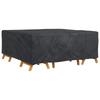 Solid Black Furniture Cover 210 x 200 x 70 cm 210D