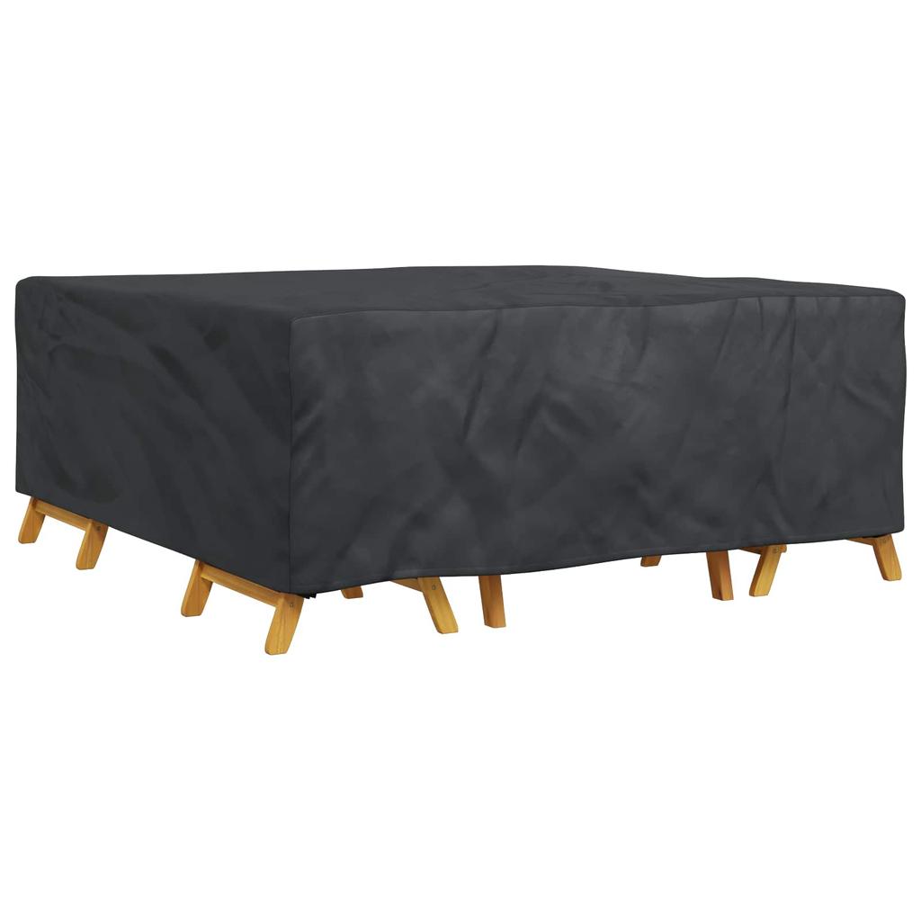 Solid Black Furniture Cover 210 x 200 x 70 cm 210D