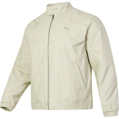 Puma Ветрозащитная куртка на молнии с длинным рукавом, унисекс, бежевая 630967-68