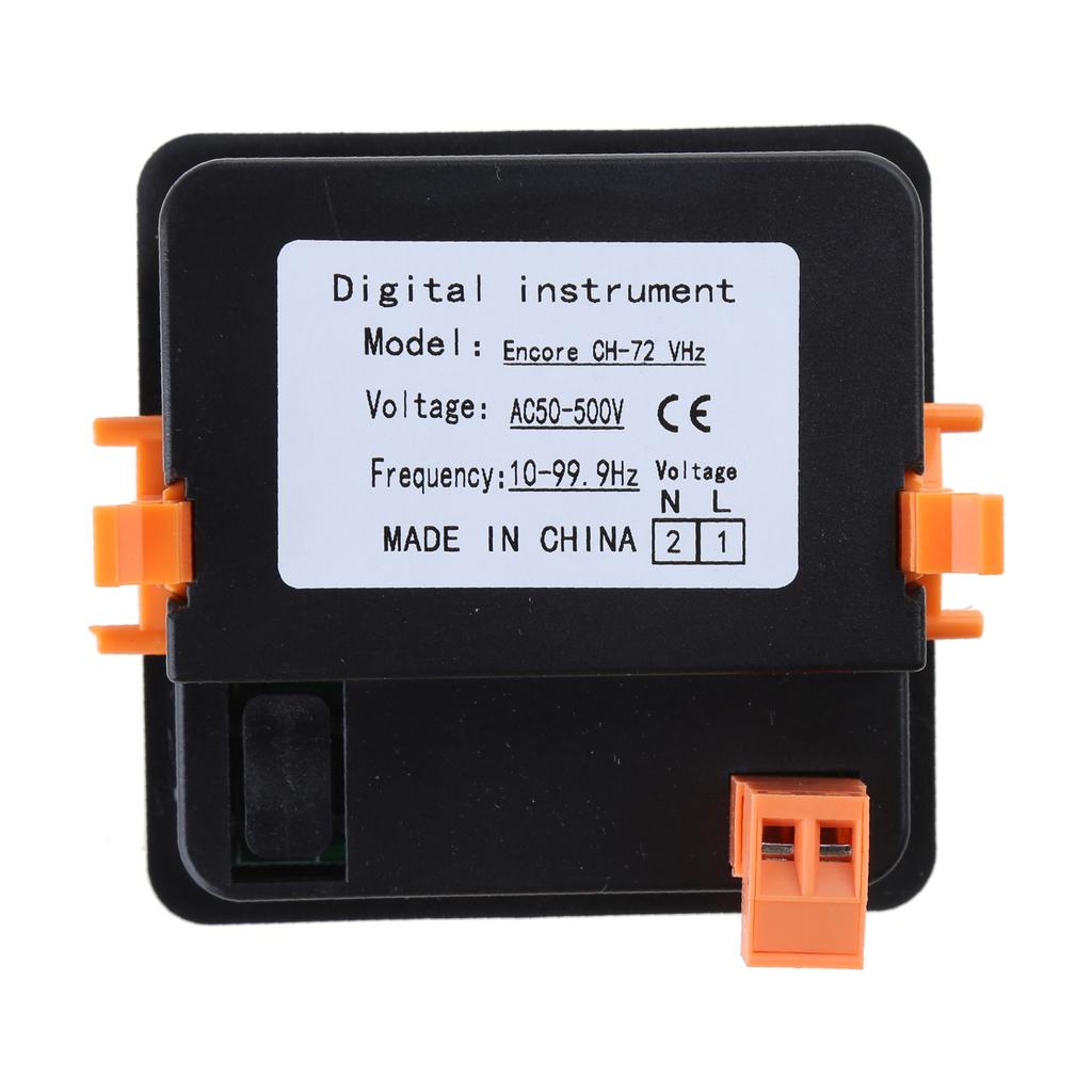 Цифровой вольтметр HZ-Meter Панельный вольтметр Частота LED Дисплей AC50-500V 10-99.9HZ Встроенная установка Компактный размер