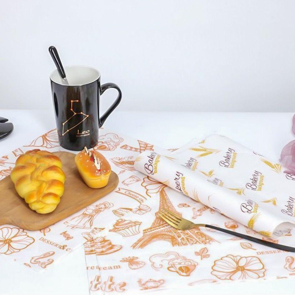 Paper Food Wrappers Paper Non-stick Newspaper Style Wax Paper Food Packaging Wax Paper Wrapping Paper Oil-proof Baking Paper
