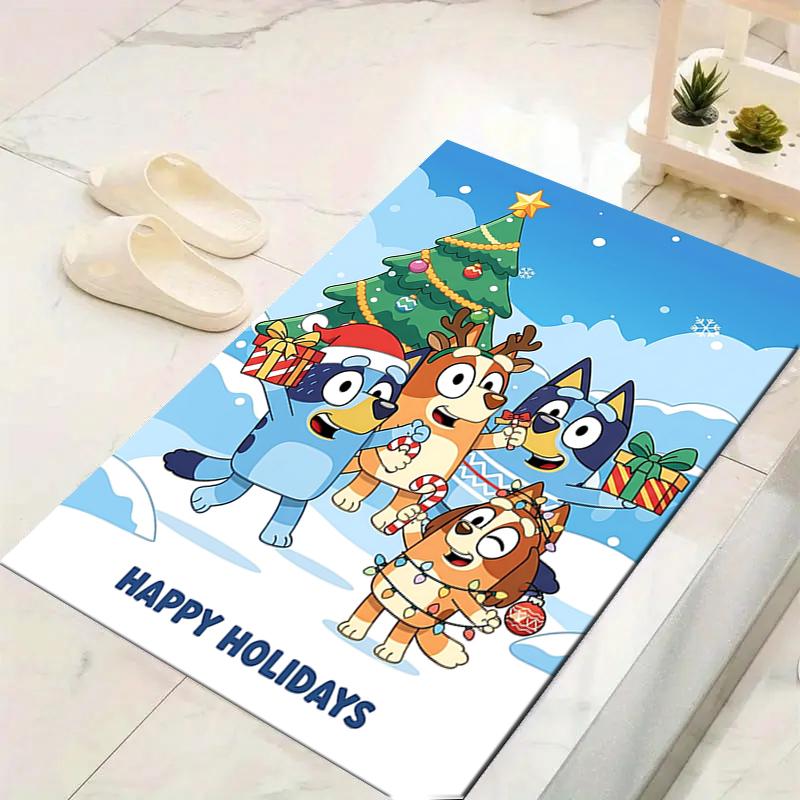 1Pc Christmas Friends Celebration Rug Office Carpet Indoor Outdoor Doormat Nonslip Soft Living Room Christmas Halloween Gift D92213