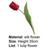 Искусственный цветок, многоцелевой, яркий, искусственный шелковый цветок, имитация тюльпана, дисплей для подарков
